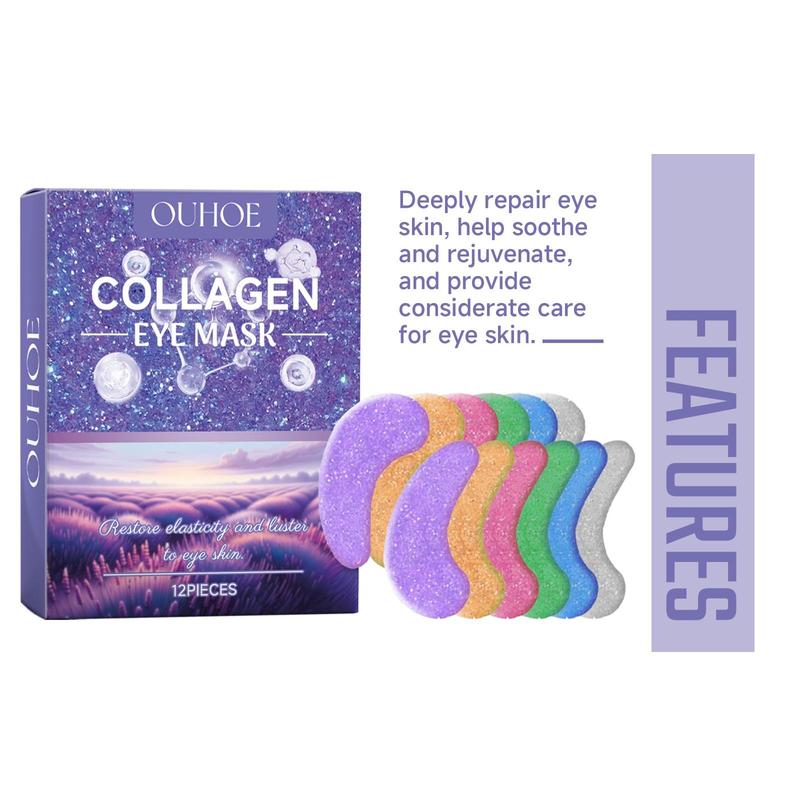 Collagen Eye Mask (12pcs box), Hydrating Under Eye Patches, Eye Care Mask for Women & Men, Professional Eye Treatment Products for Daily Use