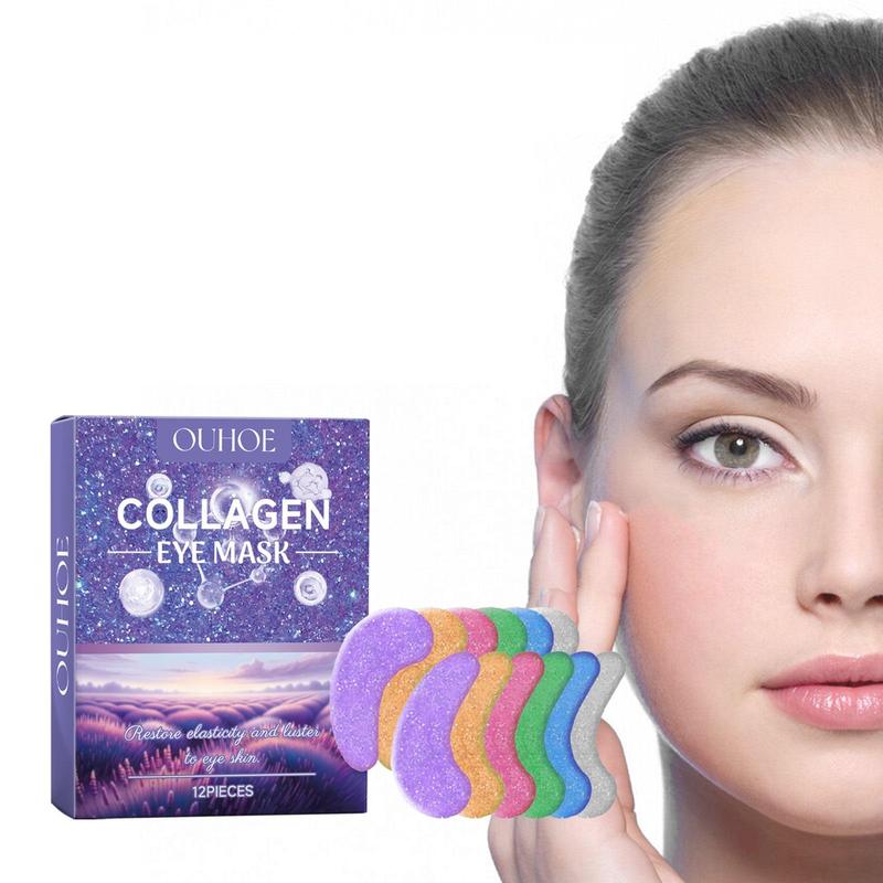 Collagen Eye Mask (12pcs box), Hydrating Under Eye Patches, Eye Care Mask for Women & Men, Professional Eye Treatment Products for Daily Use