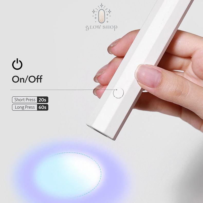 Solid Nail Gel | Handheld UV Light | Fast Curing | Nail Gel Glue | Cordless UV Light