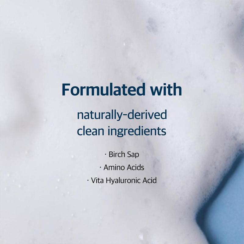 [ROUND LAB] Birch Juice Moisturizing Cleanser 150ml, Low pH cleanser, Moist texture, All In One Daily Cleasner, Bubble Face Washing, Sap of Inje Brich Trees,  Cleanser for All Skin Type, Korean Skincare Cleansing