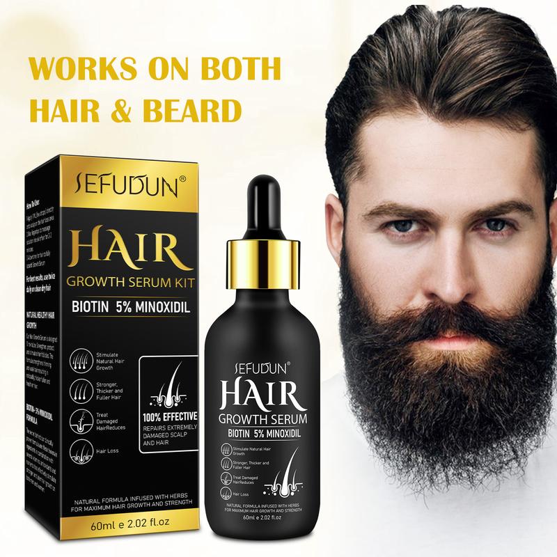 Minoxidil Hair Growth Serum | Promotes Hair Growth | Scalp Stimulator | Prevents Hair Loss | Thickens for Growth | Strengthens Hair Roots | works on bothhalr & beard | Hair Growth Essence | Unisex | non-toxic