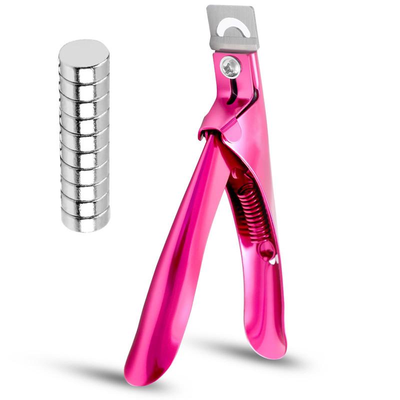 Gorgeous Acrylic Nail Clipper with Magnets! This Nail Tip Cutters come with Length Measurement, making it an excellent Manicure Nail Art Tool. Made of Stainless Steel and equipped with 10Pcs Magnets. Ideal handling tasks related to Nail clippers.