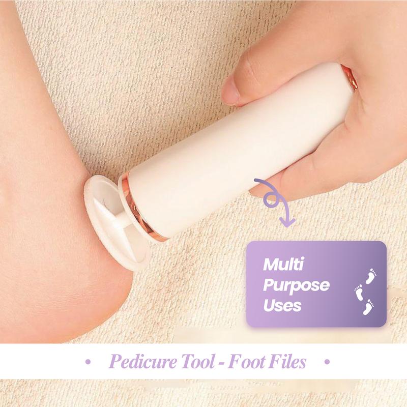 Electric Foot Callus Remover, Powerful Pain-Free Electric Foot File Callus Remover for Feet Professional with 60pcs Sanding Discs, Adjustable Speed Electric Foot File for Feet Dead Skin