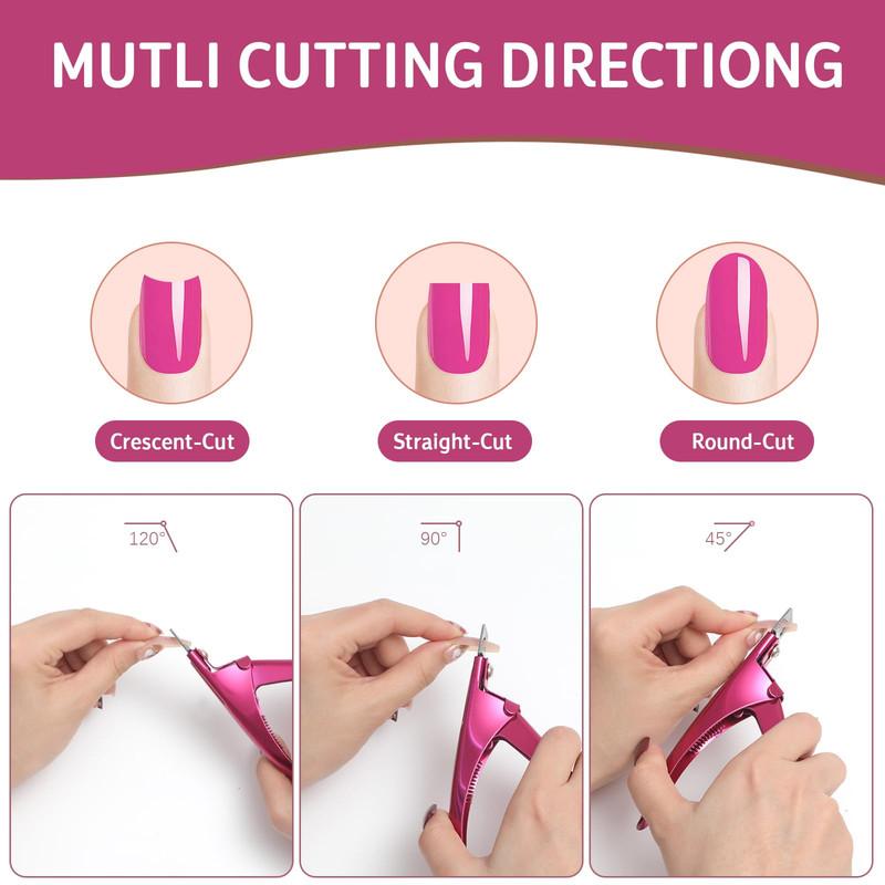 Gorgeous Acrylic Nail Clipper with Magnets! This Nail Tip Cutters come with Length Measurement, making it an excellent Manicure Nail Art Tool. Made of Stainless Steel and equipped with 10Pcs Magnets. Ideal handling tasks related to Nail clippers.