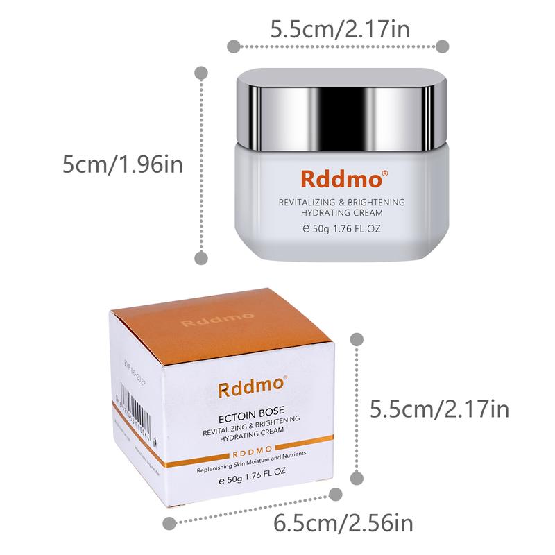 Rddmo Skincare Set, Facial Skincare Cleanser, Moisturizing Cream, Body and Face Cream with Niacinamide & Vitamin E, Skincare Gift Set Suitable for All Skin Types