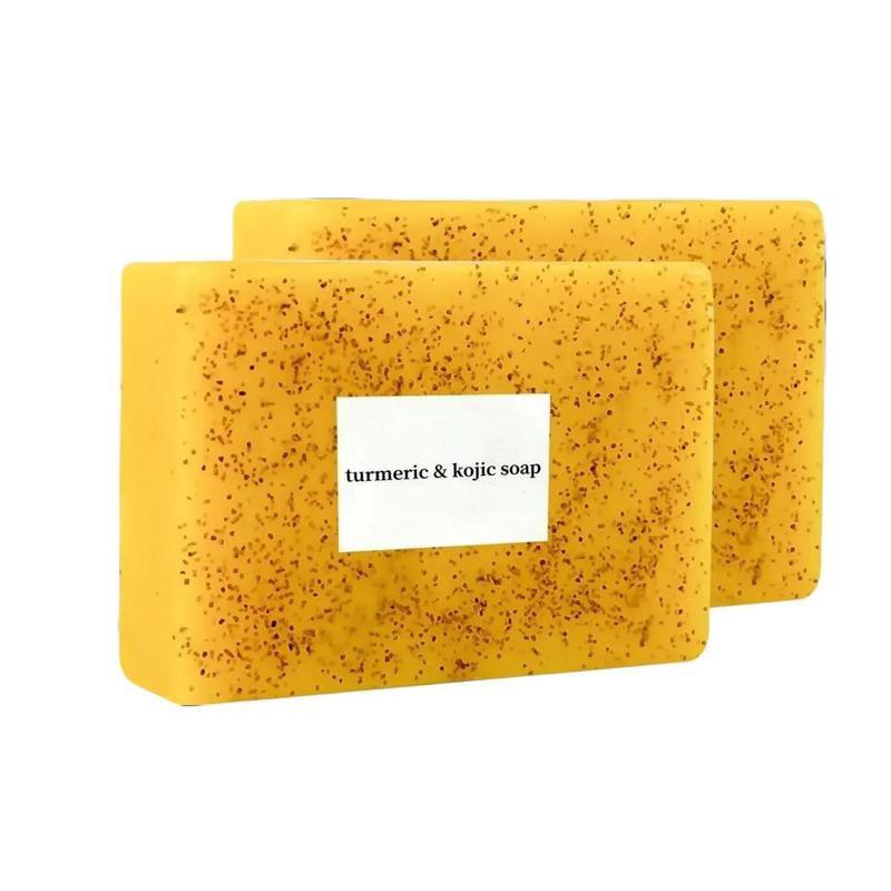 3PCS Lemon Turmeric Kojic Acid Soap Lemon Kojic Acid Soap Bar Turmeric Soap Bar Kojic Acid Soap for Face