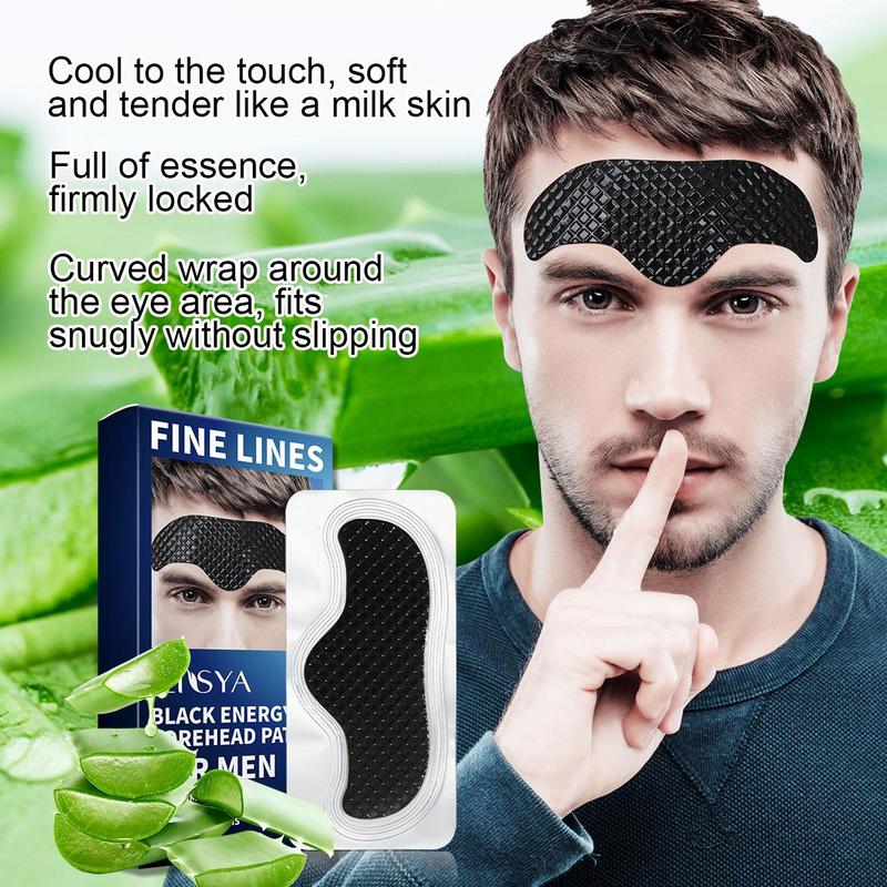 Men's Forehead Patches, 1 Box Moisturizing Forehead Patches, Hydrating Forehead Patches, Face Lifting Patches, Skin Care Products for Men