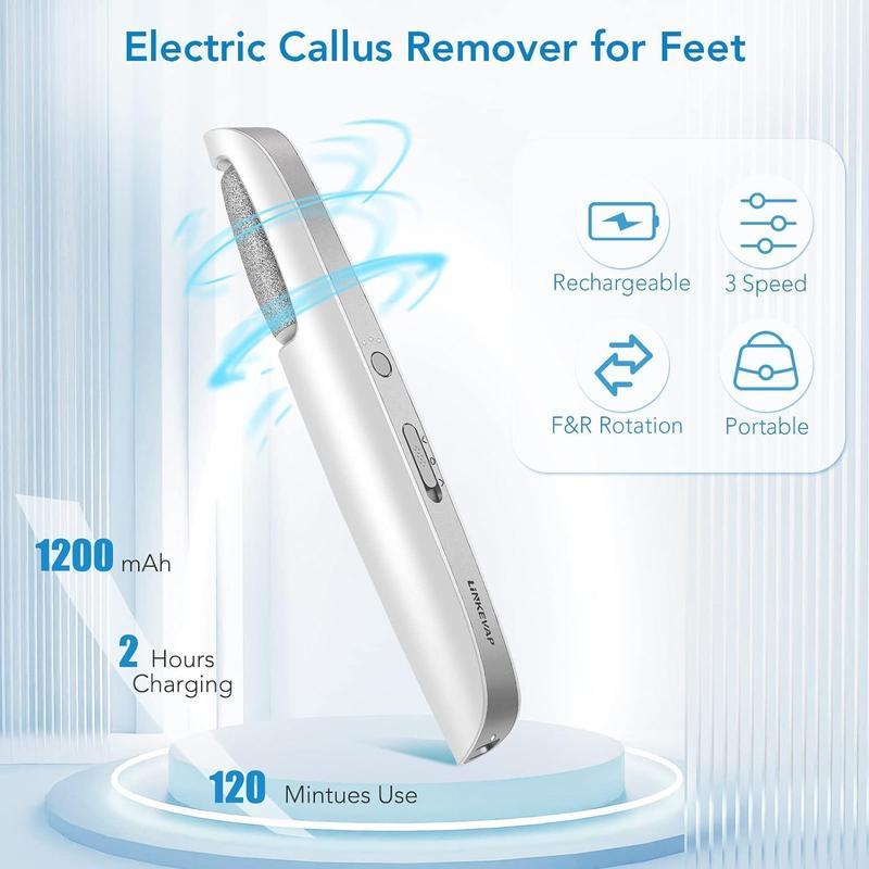 Summer Electric Foot File, Gentle Adjustable Rotatable Electric  Foot Dead Skin Remover, Callus Remover Tool for Home & Nail Salon Pedicure Care Tool Halloween Gift