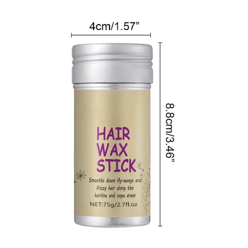 Hair WaxStick, Portable Flyaways Taming HairStick, Non-greasy Styling Wax Stickfor Hair Edge Control, Wax Stick for Broken Hair for Men & Women Haircare, smoothes Rough Hair, Long-lasting Hair Wax Stick