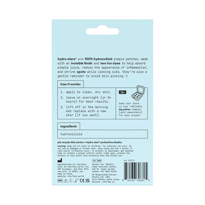 Starface Hydro-Star Clear Pimple Patches, 32 ct