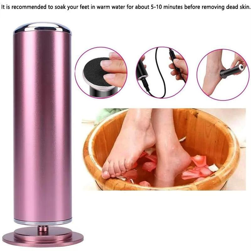 Christmas Summer Electric Foot File, Adjustable Rotatable Electronic Foot Dead Skin Remover, Callus Remover Tool for Home & Nail Salon, Pedicure Care Tool for Men Women, Dynamic Nail Supply