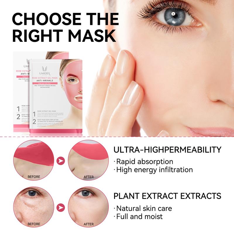 Rose Extract Gel Mask for Deep Hydration, Firming and Radiant Skin - Comfort, Skincare