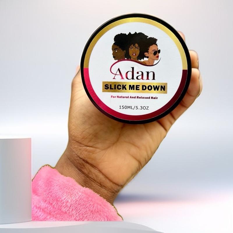 Slick Me down, A premium hair pomade and perfect gel replacement for slick hair styles. For All hair types, Gentle on The hair but firm on Styling