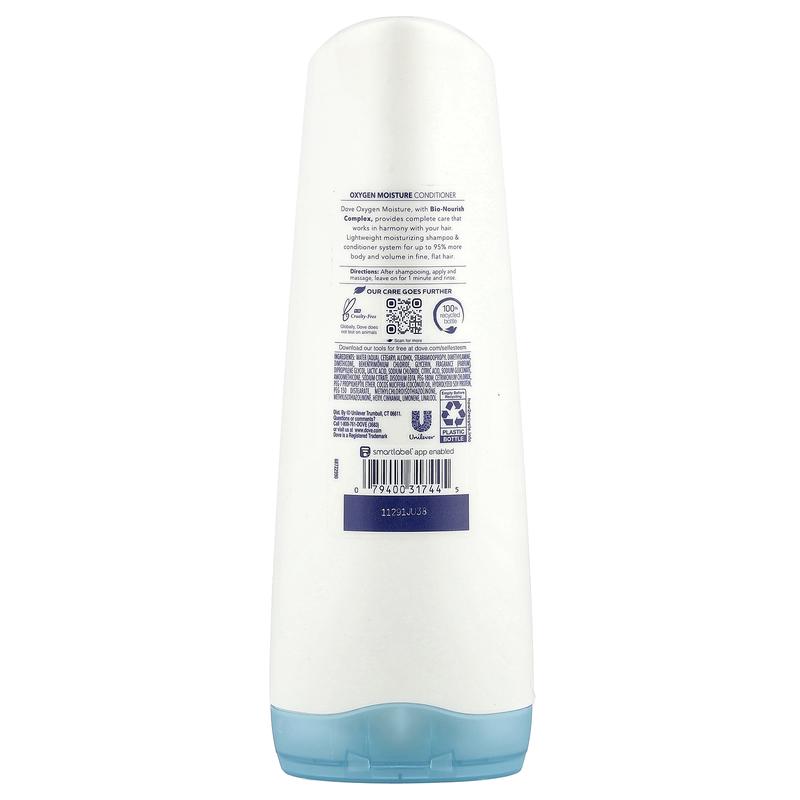 Dove Oxygen Moisture Conditioner, For Fine Hair, 12 fl oz (355 ml)