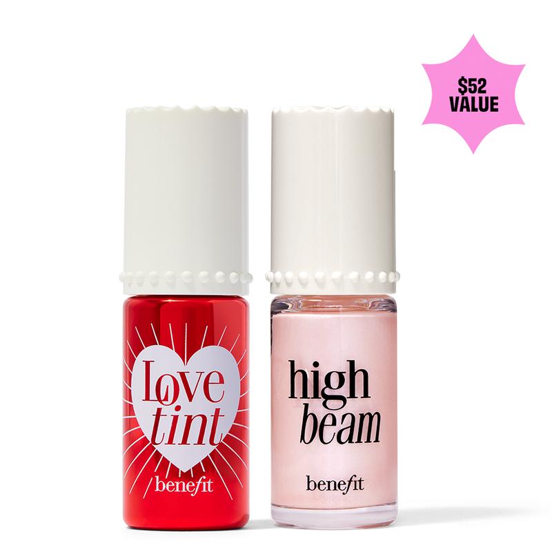 Lovetint & High Beam Candy Cane Cheeks Value Set Makeup Blush