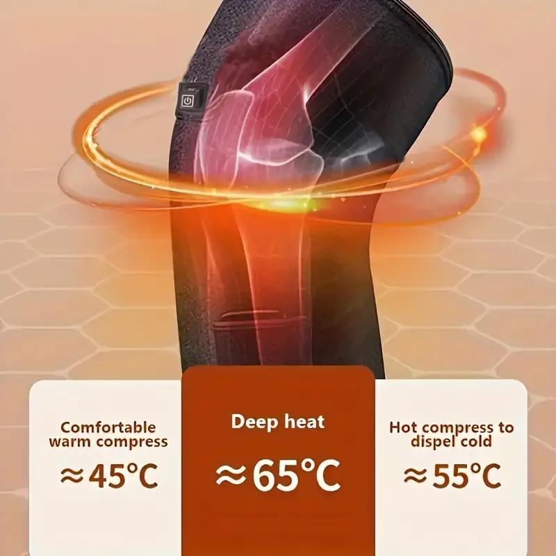 Portable Knee Heating Pad, USB Rechargeable Knee Warmer, Knee Support for Women & Men, Knee Comfort & Relaxation Tool for Home & Office