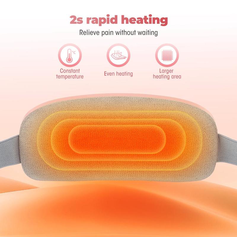 Menstrual Heating Pad, 1 Count USB Rechargeable Abdominal Massager, Uterine Warmer Belt, Personal Care Appliances for Women & Girls