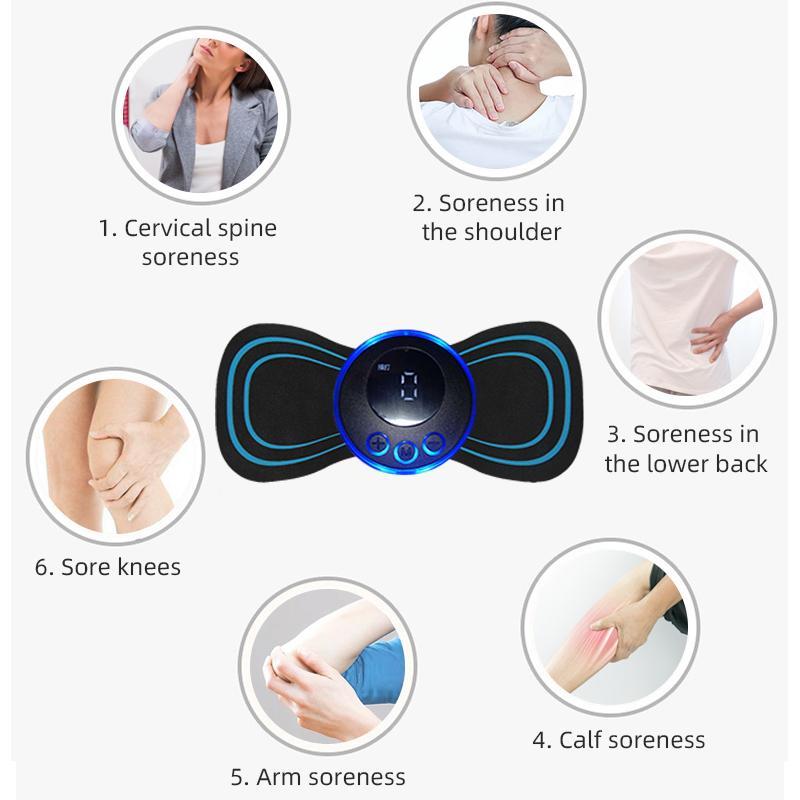 Smart Cervical Spine Massage Patch, 1 Count USB Rechargeable Shoulder & Neck Massage Sticker, Portable Multifunctional Massager for Home, for Women & Men