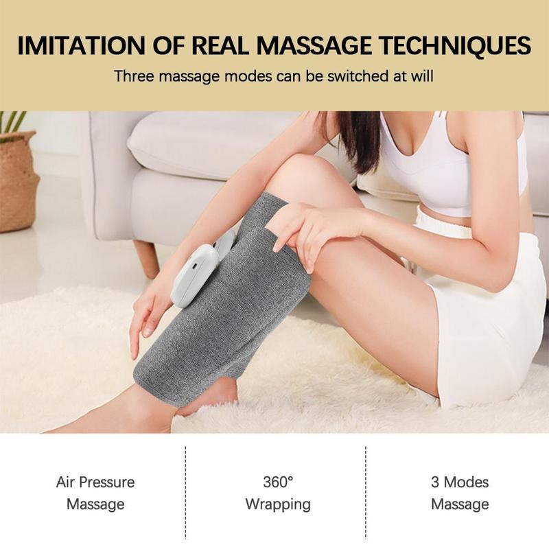 Wireless Smart Leg Massager, 3 Modes Air Pressure Arm Calf Massage Warp, Leg Relaxing Machine for Women & Men