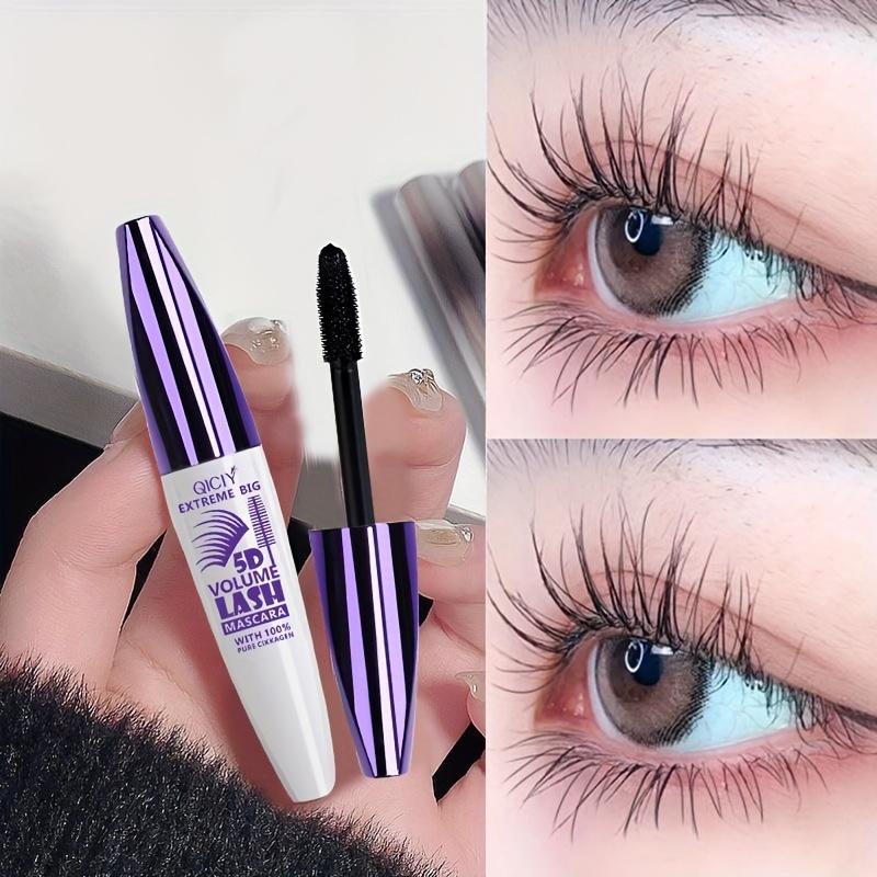 2PCs waterproof mascara-5d volumizing, long-lasting, clump-free natural look for all skin types