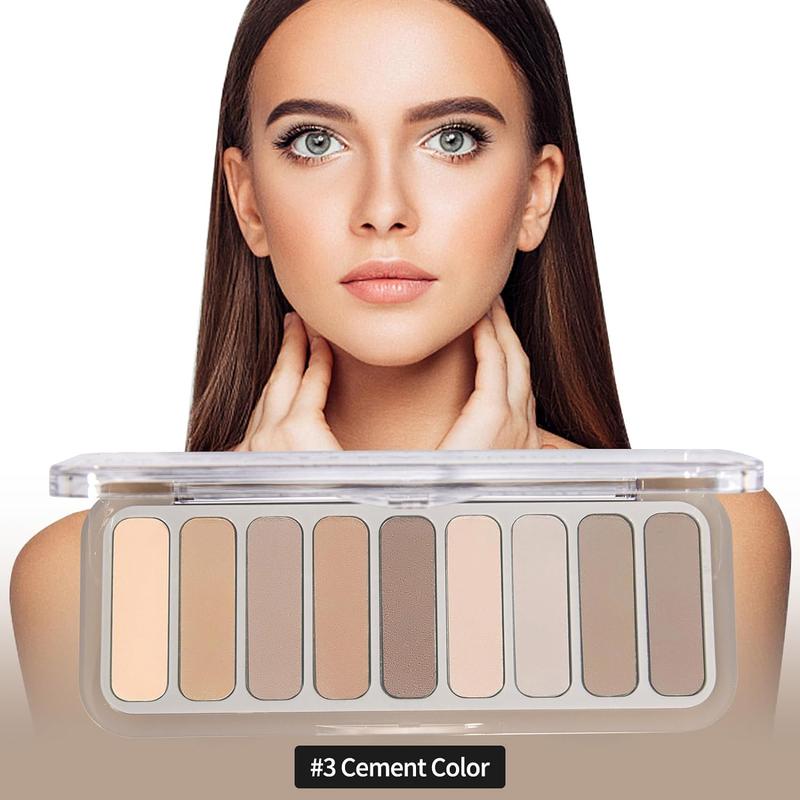 Mini Naked Eyeshadow Palette & Brown All Matte Neutral Nude Smoky Eye Shadow Make Up Pallet High Pigmented Naturing-Looking Ultra-Blendable Long Lasting Waterproof Makeup Compact Gentle Nourishing Pack Cosmetic