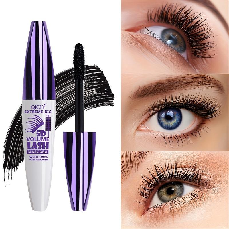 2PCs waterproof mascara-5d volumizing, long-lasting, clump-free natural look for all skin types