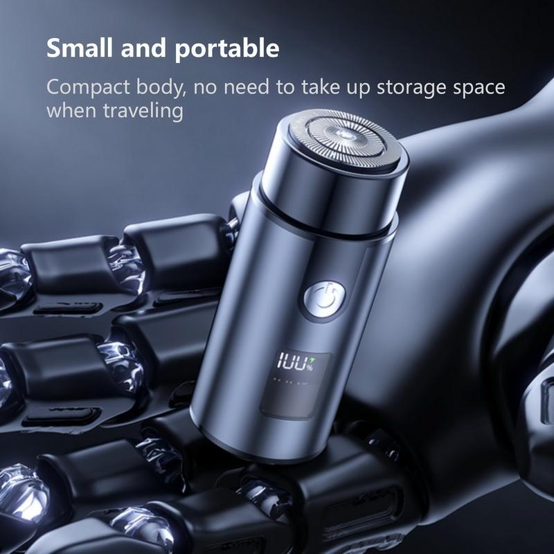 Portable Mini Electric Shaver, 1 Box Rechargeable Shaver for Men, LED Display Travel Friendly Electric Shaver, Easy to Clean, Long-lasting Battery Life