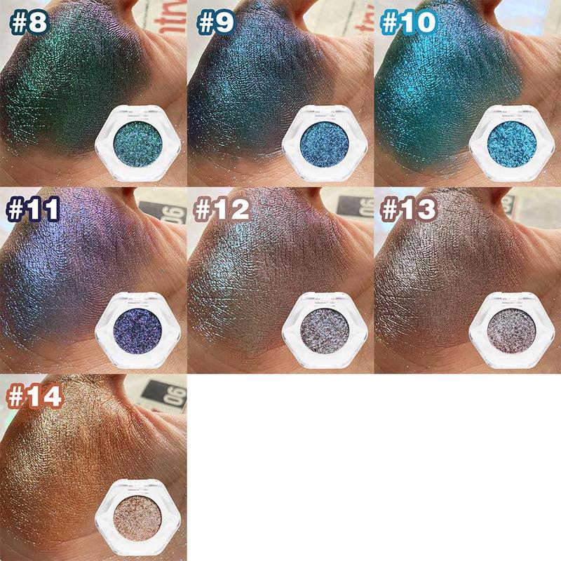 Optical Color-changing Pearlescent Shimmering Chameleon Eyeshadow (1 Count), 14 Colors To Choose