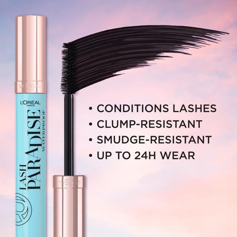 L'Oreal Paris Voluminous Makeup Lash Paradise Waterproof Mascara, 0.25 fl oz