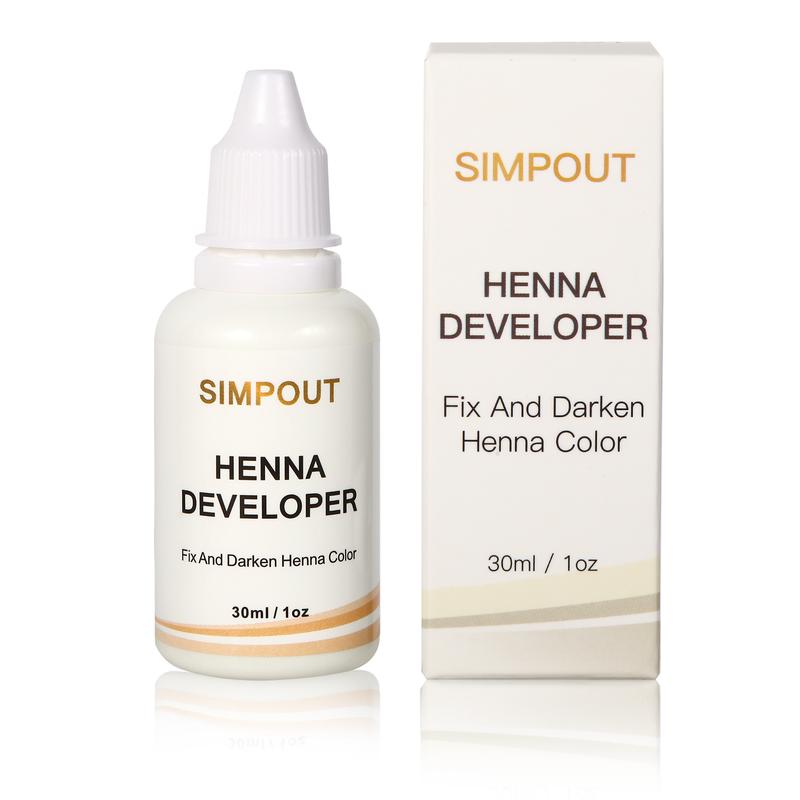 Simpout Henna Brow Tint Kit - Spot Color Henna Powder with Developer Kit, 100% Natural Root Touch Up, Professional Brow Tint Kit for Salon & Home DIY, Plant-based, Vegan, Cruelty-free