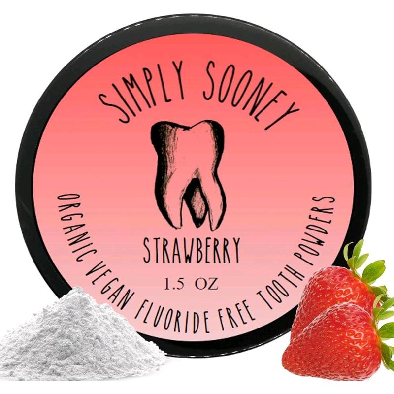 Simply Sooney New Strawberry Mineral Powdered Toothpaste Powder - Oral Care