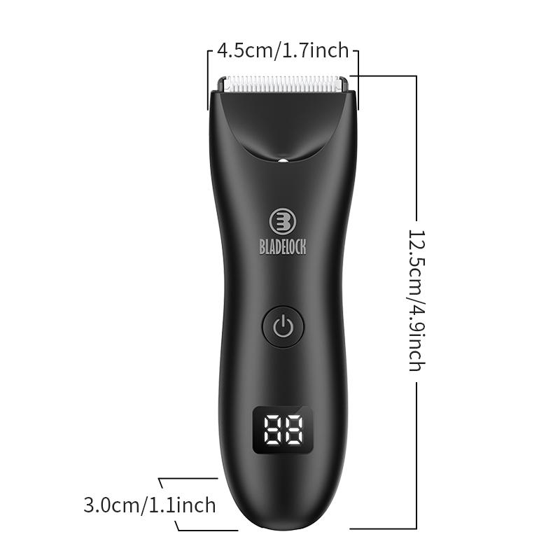 Adult Body Hair Clippers electric shave  waterproof USB Rechargeable for  men black hair trimmer