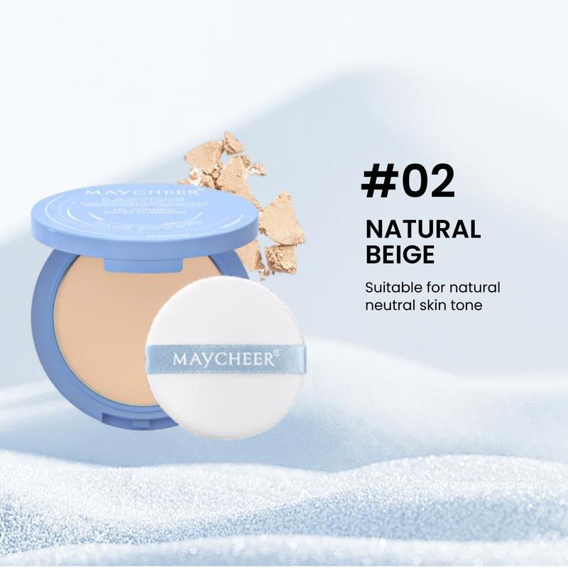 MAYCHEER Beauty Powder Cake for Long-Lasting Makeup Hold , Waterproof, Oil Control, Natural Look - Suitable for All Skin Types - Cosmetic,Christmas Gift setting  powder, facepowder foundation powder, cosmetic powder, oil control powder, pressed powder