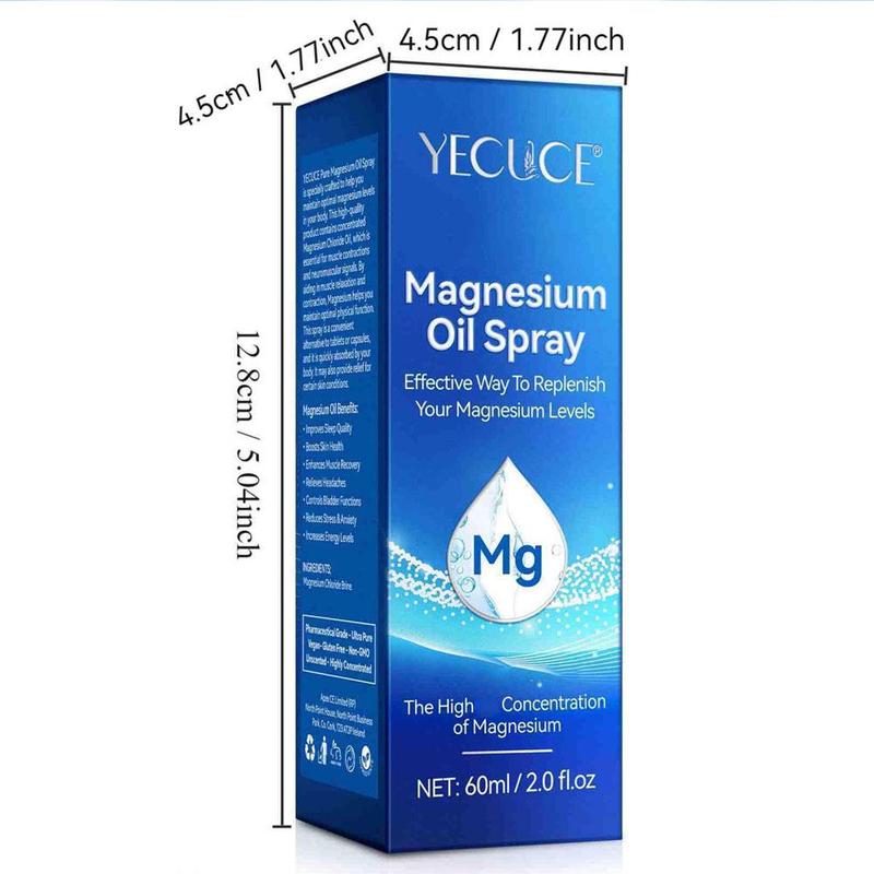 Magnesium Oil Spray, Moisturizing Body Oil Spray, Hydrating Body Care Oil for Women & Men, Body Care Product for Daily Use