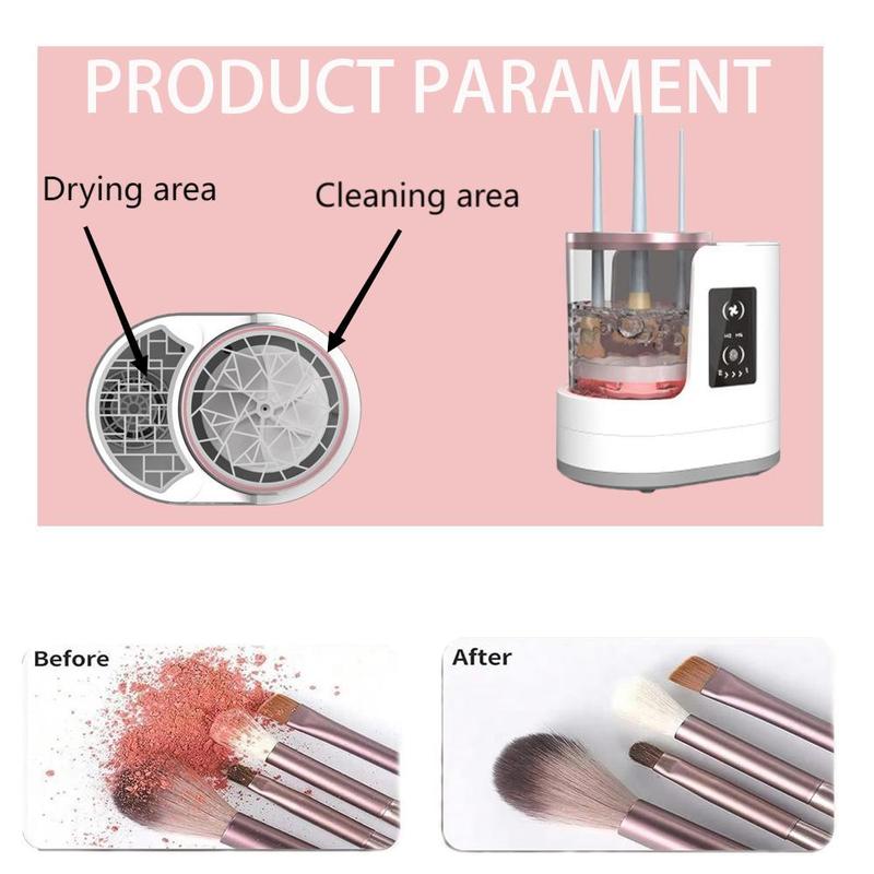 Makeup Brush Cleaning Machine, 1 Set Multifunctional Makeup Brush Cleaning & Drying Machine, Professional Makeup Tool for Women, Stocking Fillers Gift