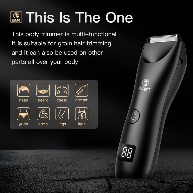 Electric Groin Hair Trimmer，Body Hair Clippers electric shave waterproof USB Rechargeable for men wireless  shaver