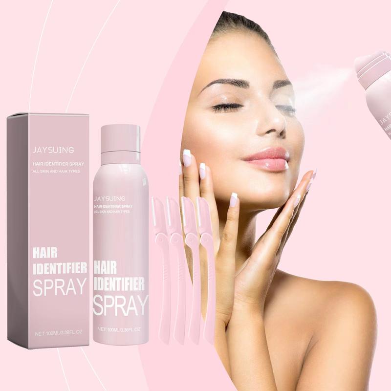 [SUMMER SALES] Hair Identification Spray for Face Shaving, Skin Dermaplaning Spray for Face, Moisturizing and Skin Care Dermaplaner Spray Body Care Hair Removal Wax Cosmetic Comfort