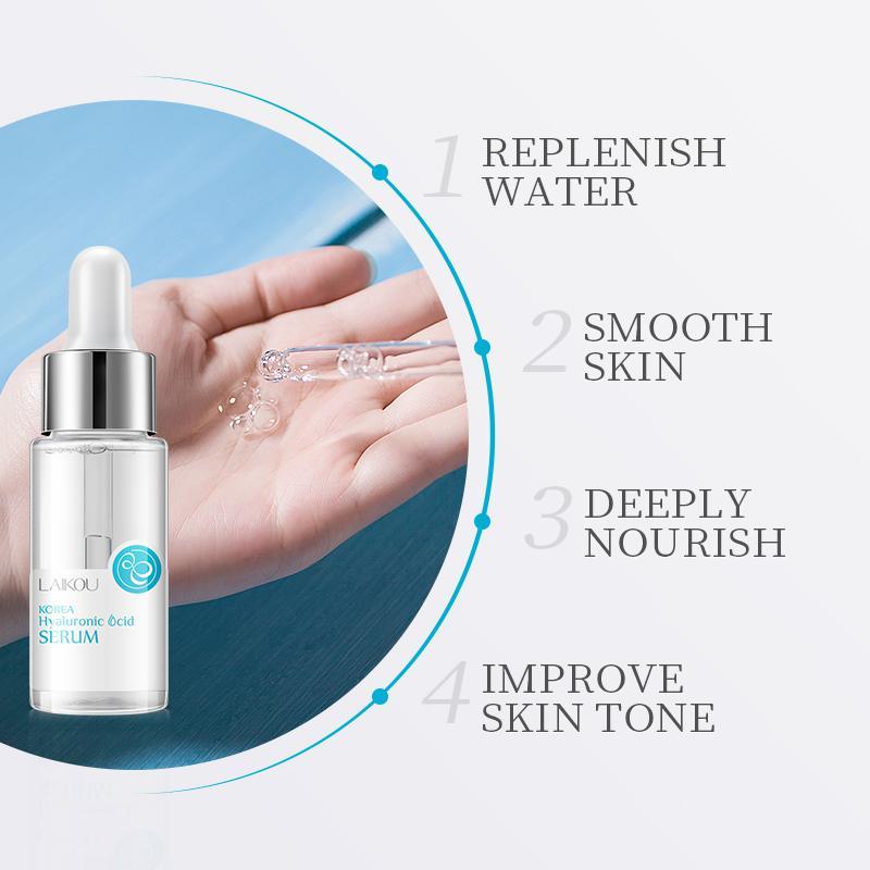 17ml Hyaluronic Acid Hydrating Serum, Deep Moisturizing Soothing Face Moisturizer for Firming Skin, Nourishing Personal Skin Care Products for Women