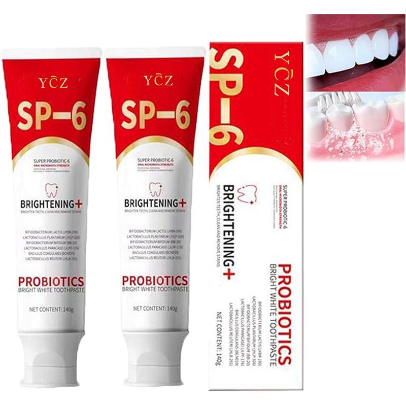 (3 Counts only 15.41$)Sp-6 Probiotics Whitening Toothpaste  Stain Removing Toothpaste for Teeth Color Correcting,  Healthy Teeth & Gums  Tartar  Teeth Oral