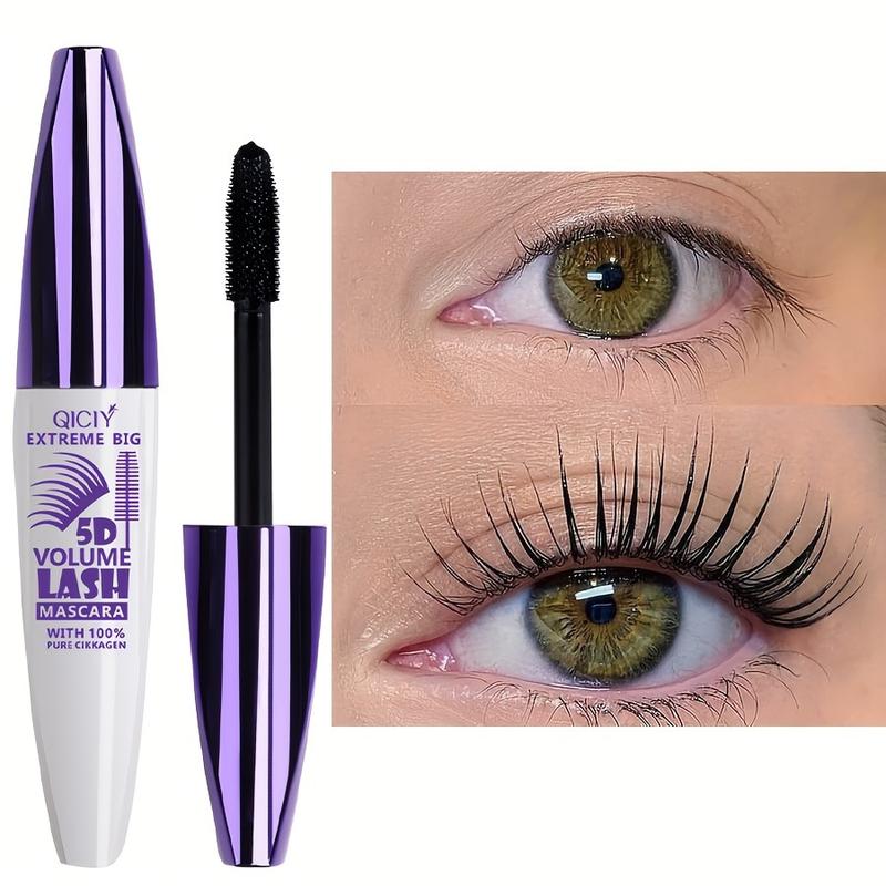 2PCs waterproof mascara-5d volumizing, long-lasting, clump-free natural look for all skin types