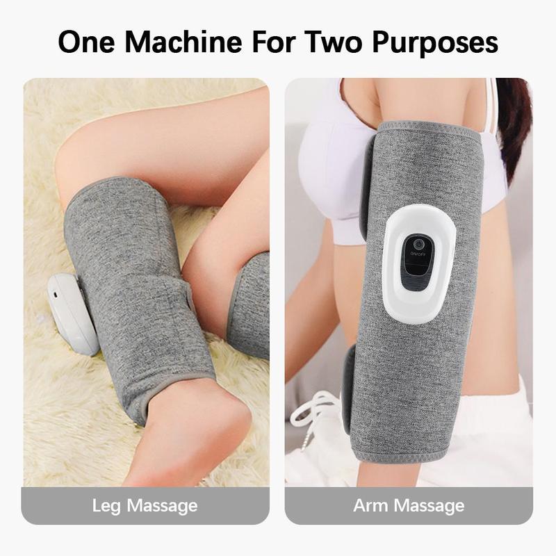 Wireless Smart Leg Massager, 3 Modes Air Pressure Arm Calf Massage Warp, Leg Relaxing Machine for Women & Men