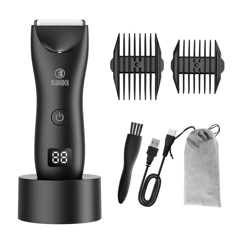 Adult Body Hair Clippers electric shave  waterproof USB Rechargeable for  men black hair trimmer