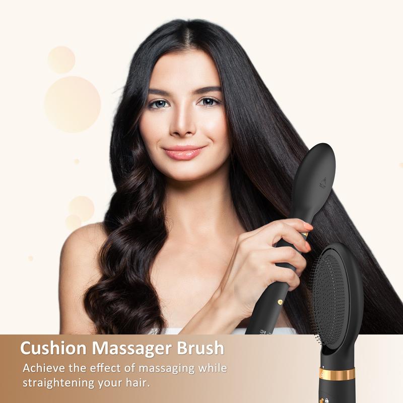 5-in-1 hair styler set high-speed powerful dryer curling wand straightening comb and oval brush Perfect for all hair type and styles Smoothing Comfort