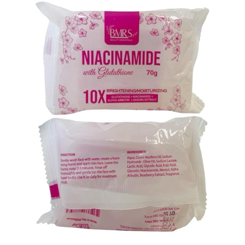 3 Bars BMRS Niacinamide Soap, 70g each - Face and Body Cleanser