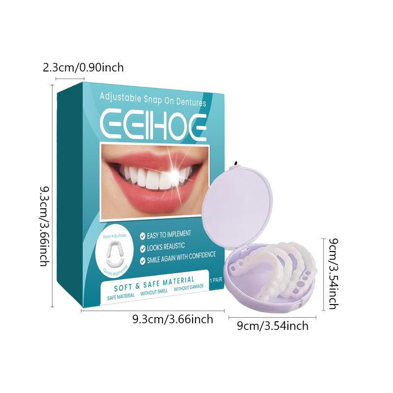 EELHOE Polyethylene Artificial Dentures for Comfortable and Convenient Denture Care