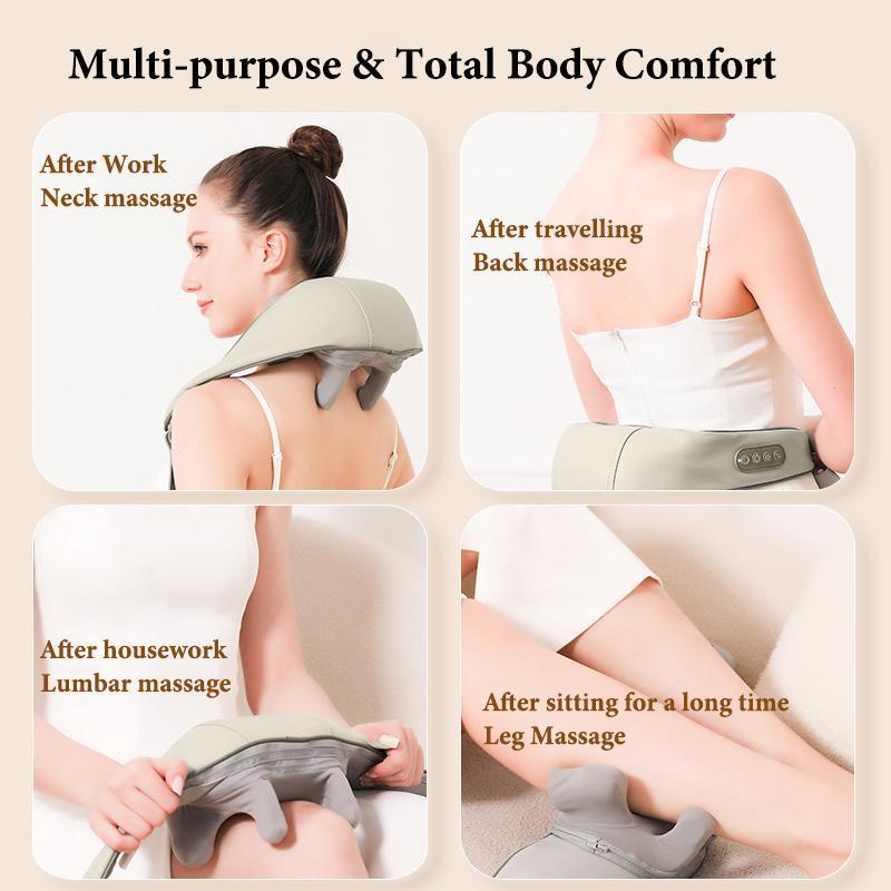 Rechargeable Neck Massager, Shoulder Hot Compress Neck Massager, Neck & Shoulder Massager for Home Use, Personal Care Appliances