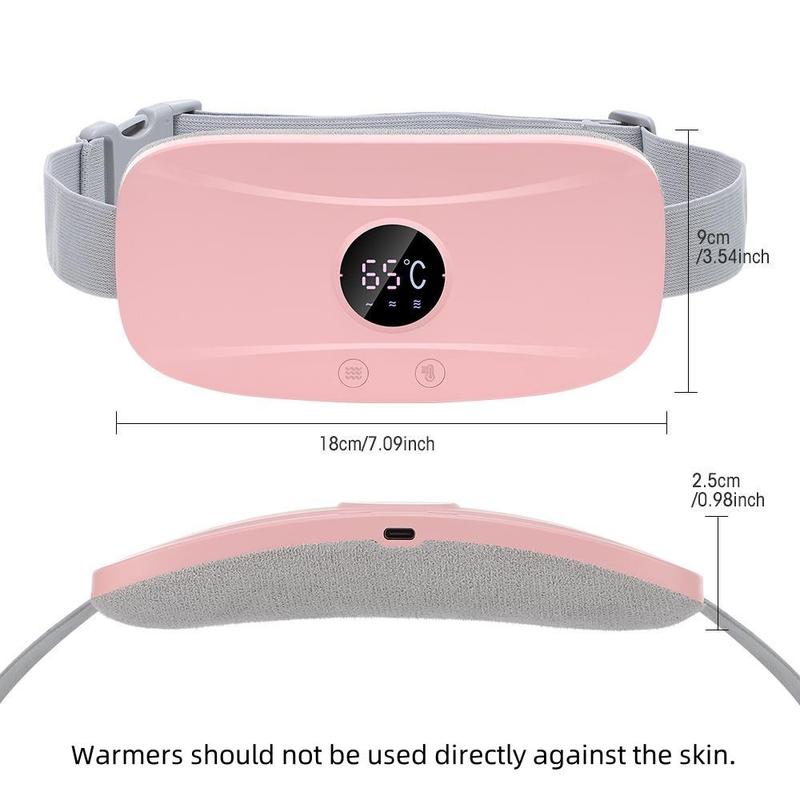 Menstrual Heating Pad, 1 Count USB Rechargeable Abdominal Massager, Uterine Warmer Belt, Personal Care Appliances for Women & Girls