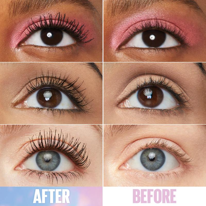 Lash Sensational Sky High Washable Mascara, Blackest Black. Volumizing, lengthening, defining, curling, multiplying, buildable.Lightweight Makeup