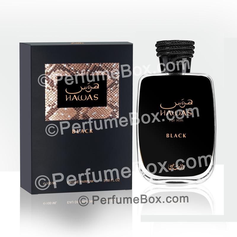 Rasasi Hawas Black 3.4 Oz Eau De Parfum Spray By Rasasi BRAND NEW 2024 RELEASE