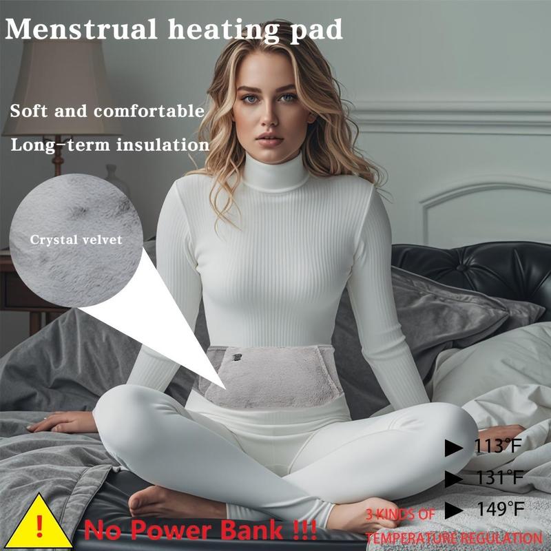 USB Rechargeable Heated Waist Belt, 1 Count Electric Heating Waist Belt with Hand Warmer Pads, Women's Heating Pad, Warm Waist Belt for Outdoor, Christmas Gift